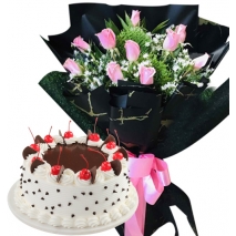 send flower with cake to Manila