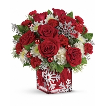 send christmas flowers in vase to Manila Philippines