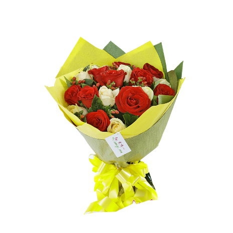 Red & yellow Roses Bouquet Delivery to Manila Philippines